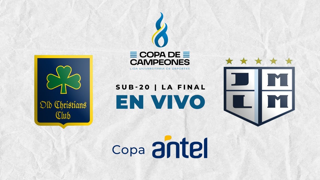 Final Copa de Campeones Sub 20:
Old Christians Club 2 - 3 J.M.L.M.